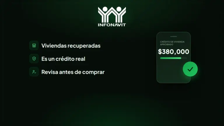 Casas Infonavit: qué son y cómo comprar una vivienda recuperada