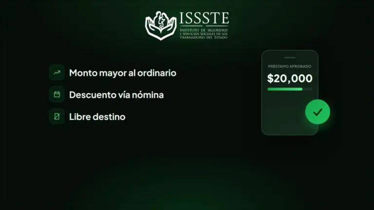 Préstamo Especial ISSSTE: qué es y en qué se diferencia de otros préstamos