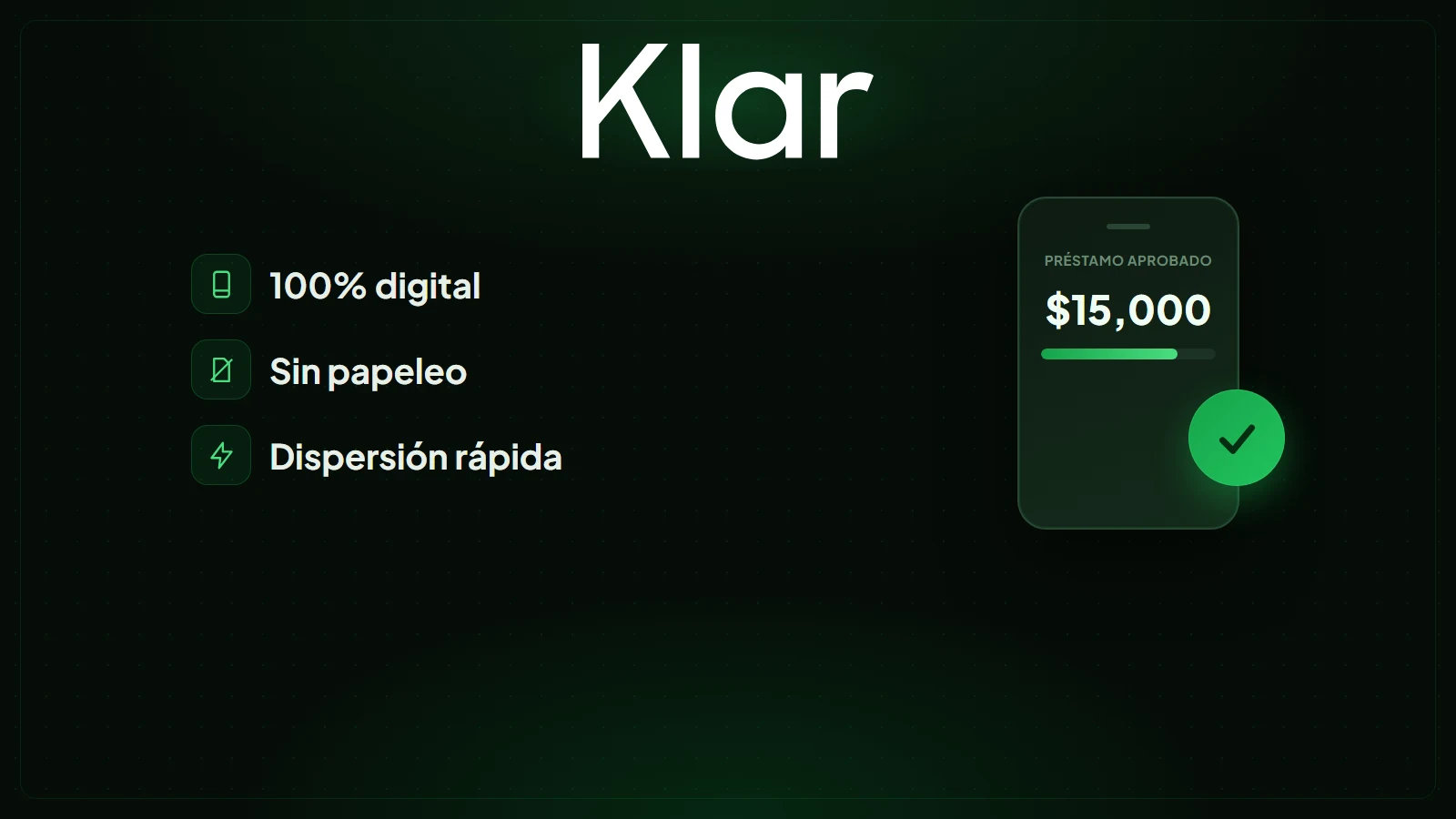 Klar: préstamo personal 100% digital